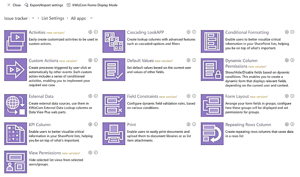 KWIZ Apps | SharePoint