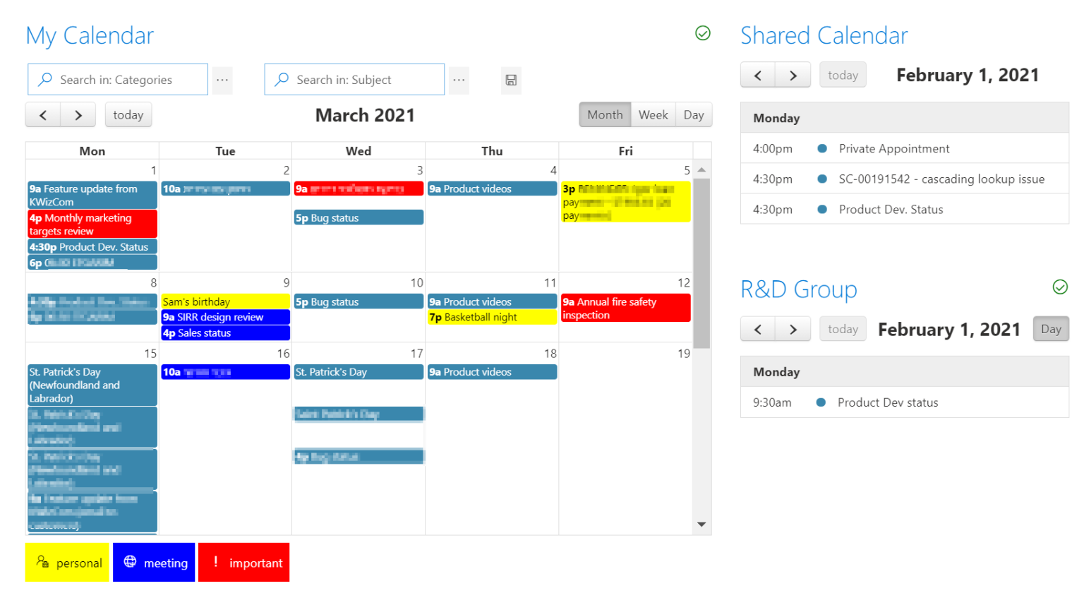 Calendar Plus The Best Calendar Tool for SharePoint KWIZ